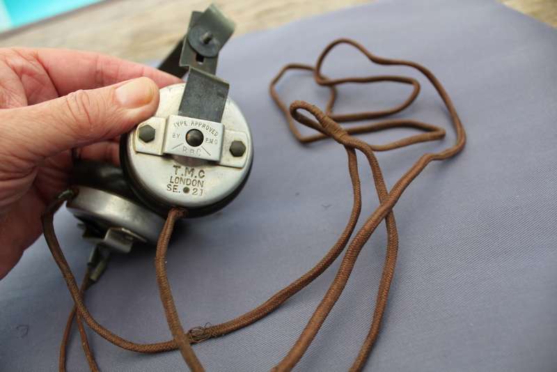 Military radio headset (WW2?) - T.M.C. London