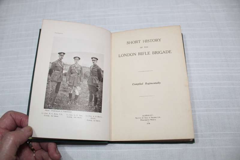 London Rifle Brigade - stunning book 1916!