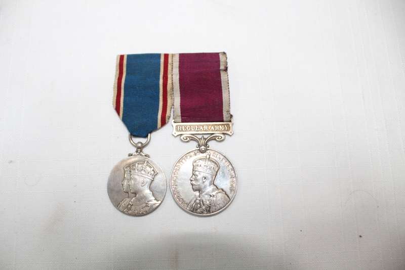 Army Meritorious Service medal and Coronation Medal 1937 - rare pair!