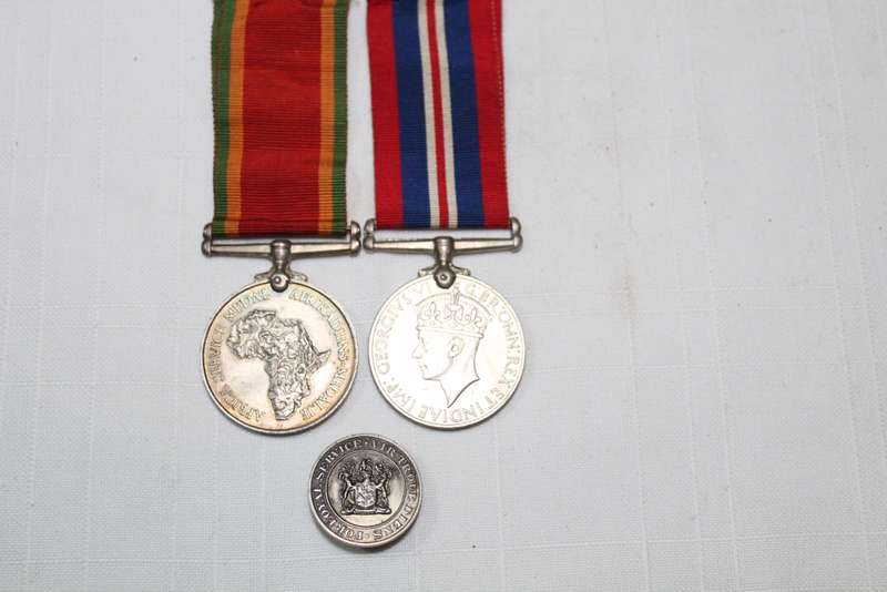 WW2 pair - plus `Loyal Service` badge