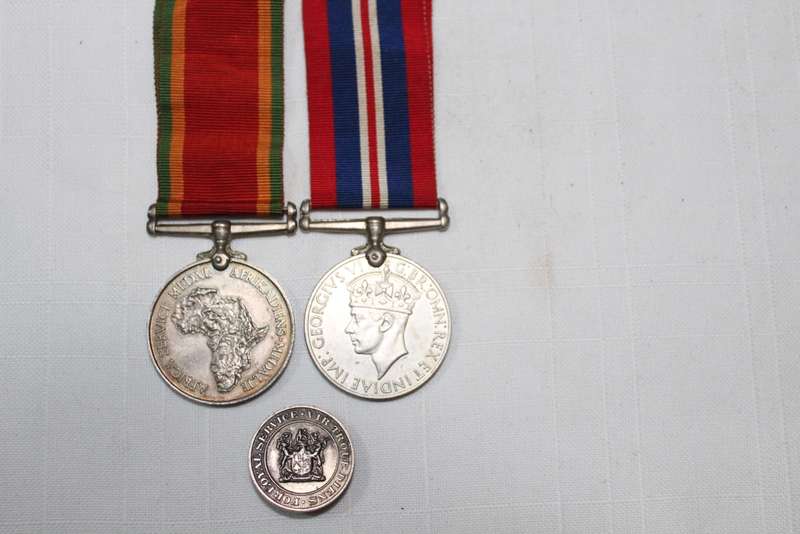 WW2 pair - plus `Loyal Service` badge
