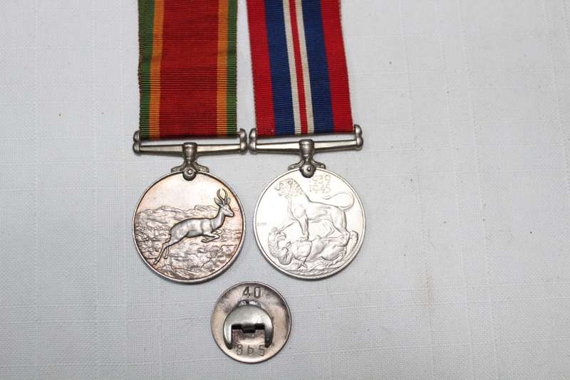 WW2 pair - plus `Loyal Service` badge