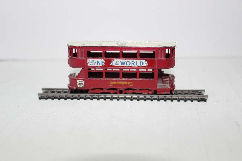 Lesney tram No 3 - with piece of Lima display track......