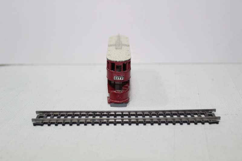 Lesney tram No 3 - with piece of Lima display track......