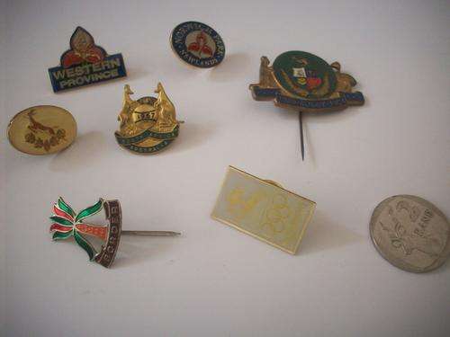 7 Pins and Badges - Rugby and other