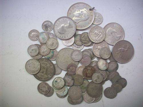 Silver Coins....probably for the silver weight....see below....