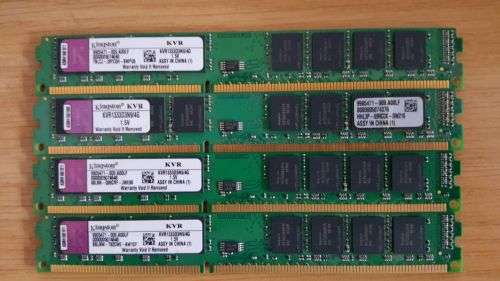 16GB Kingston (4x4GB) 240-Pin DDR3 SDRAM DDR3 1333 Ram