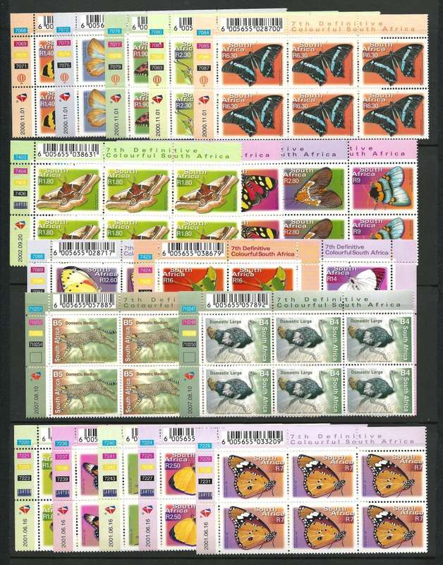 RSA: 7th Def Bundle 37xControl Blocks, 7xBooklets, 12xFDC's (4 Signed) Difficult Mint Accumulation