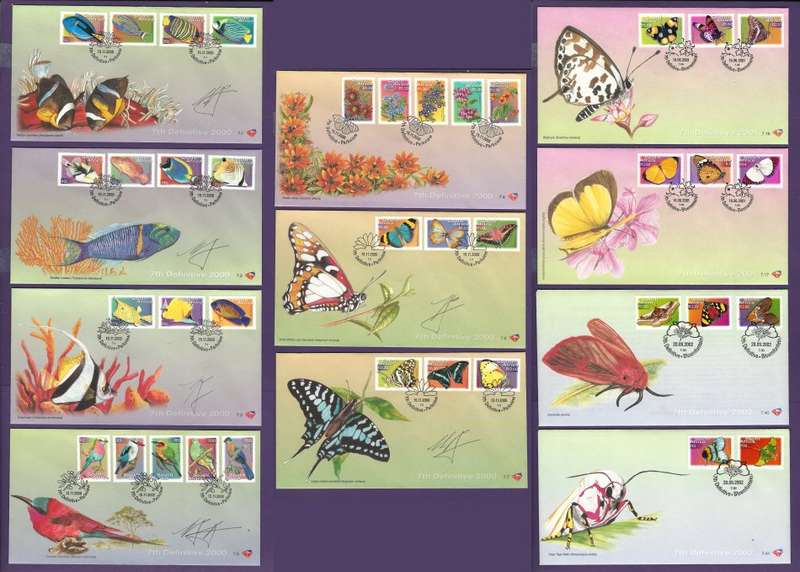 RSA: 7th Def Bundle 37xControl Blocks, 7xBooklets, 12xFDC's (4 Signed) Difficult Mint Accumulation