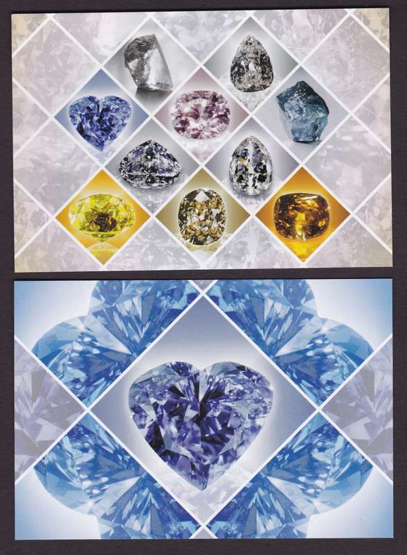 RSA: 2019 Famous Diamonds Bundle Sheetlet, Postcard Set + 2 x FDC's 8.119/20 (only 1000 printed!!)