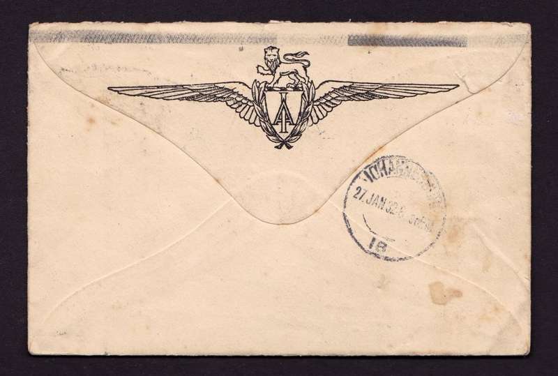 UNION: 1932 Imperial 1st Airmail Flight Cover to England with Newsy Letter Enclosed!! - Stunning!!