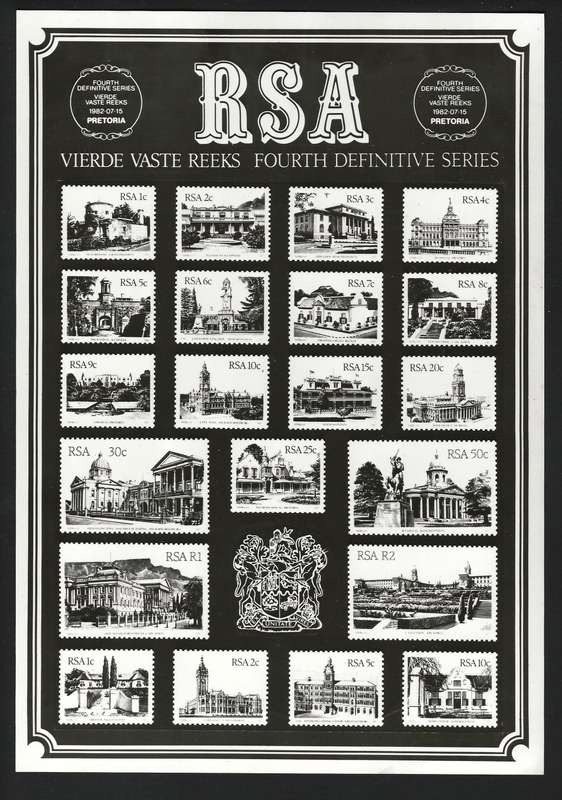 RSA: 1982 4th Definitive Publicity Photo as issued by Philatelic Services