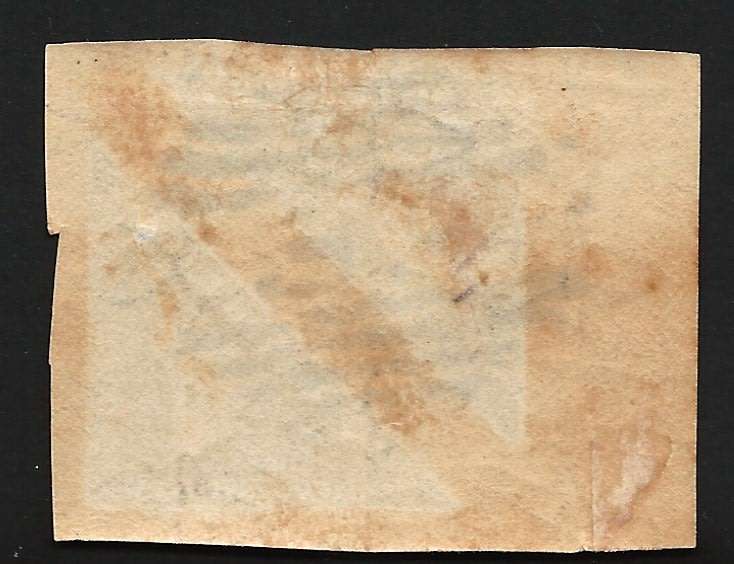 SA UNION: 4d Triangle Imperf Pair with unusual P.E Cancellation Stunning Unusual Item!!