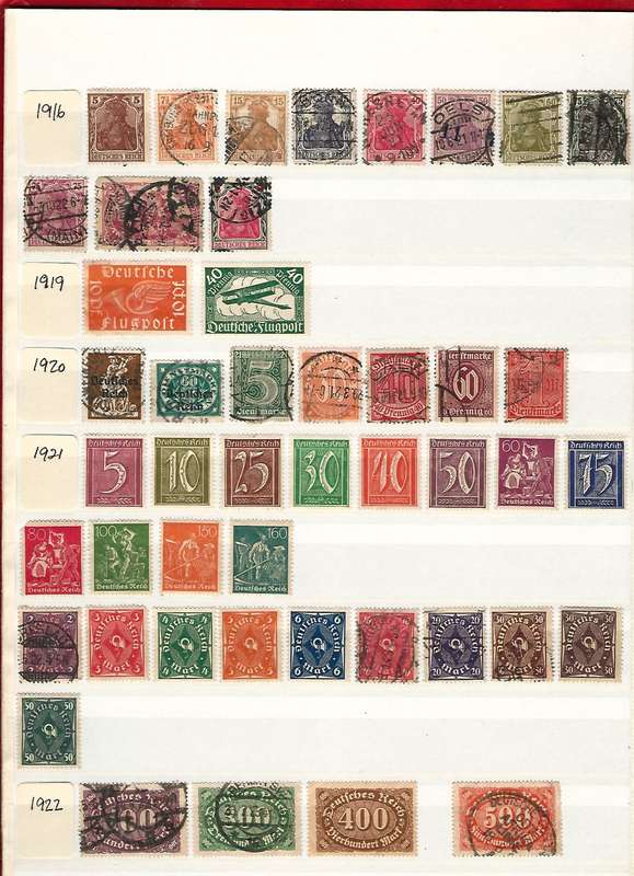 GERMANY: 1872 - 1994 LIGHTHOUSE ALBUM 16 Page (32 side) Mint & Used Full & Partial Sets. Great Cat!