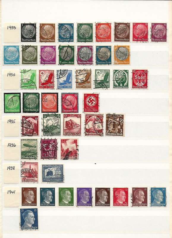 GERMANY: 1872 - 1994 LIGHTHOUSE ALBUM 16 Page (32 side) Mint & Used Full & Partial Sets. Great Cat!