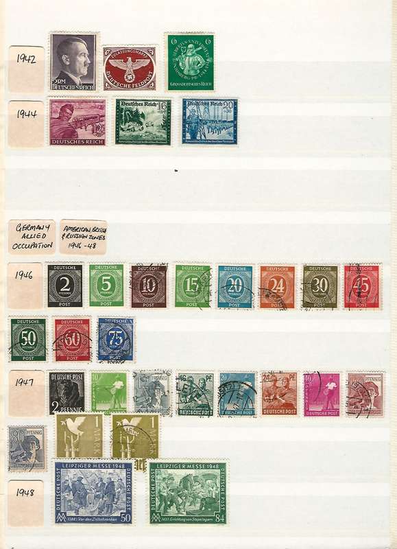 GERMANY: 1872 - 1994 LIGHTHOUSE ALBUM 16 Page (32 side) Mint & Used Full & Partial Sets. Great Cat!