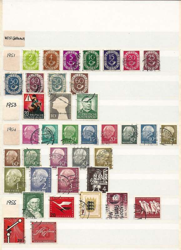 GERMANY: 1872 - 1994 LIGHTHOUSE ALBUM 16 Page (32 side) Mint & Used Full & Partial Sets. Great Cat!