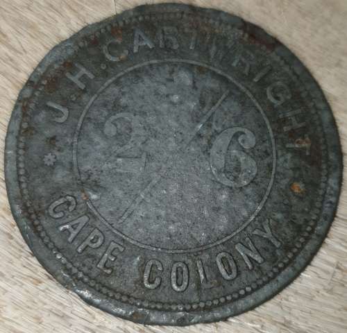 RARE J.H. CARTWRIGHT TOKEN - CAPE COLONY