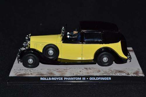 Rolls Royce Phantom III Sedanca De Ville Diecast Model Car from James Bond Goldfinger 1/43 Scale