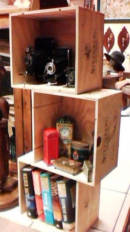 WOODEN STEENBERG WINE BOXES/CRATES  30 cm x 32.5 cm  x 21 cm deep
