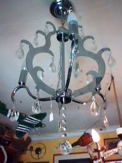 Chrome & Crystal Chandelier