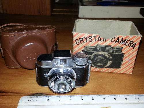 VINTAGE CRYSTAR BABY SPY CAMERA - COMPLETE WITH ORIGINAL BOX AND PAPERS!