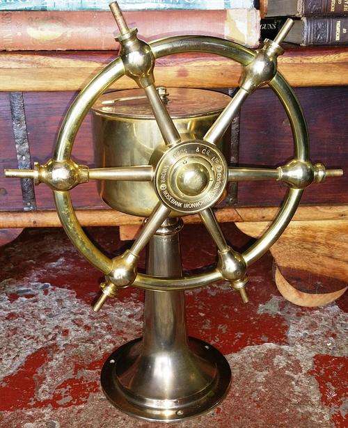 Old John Hastie & Co Ltd - Vintage Brass - SHIPS STEERING STATION