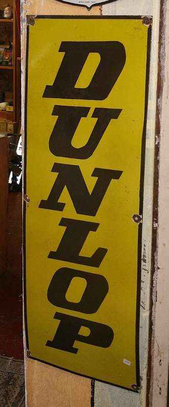 Enamel Dunlop Sign WAS R4500.00 NOW ONLY R4000.00!!!
