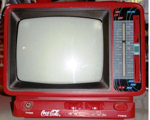 70's Retro Portable Coca Cola TV Set WAS R 1350 NOW R 1050.00