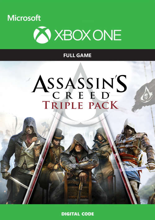 Assassin`s Creed Triple Pack: Black Flag, Unity, Syndicate xbox Digital Code