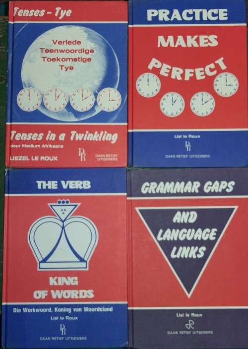 English Language Books: Grammar Gaps, The Verb, Tenses, Practice Makes Perfect (Lot of 4 books)