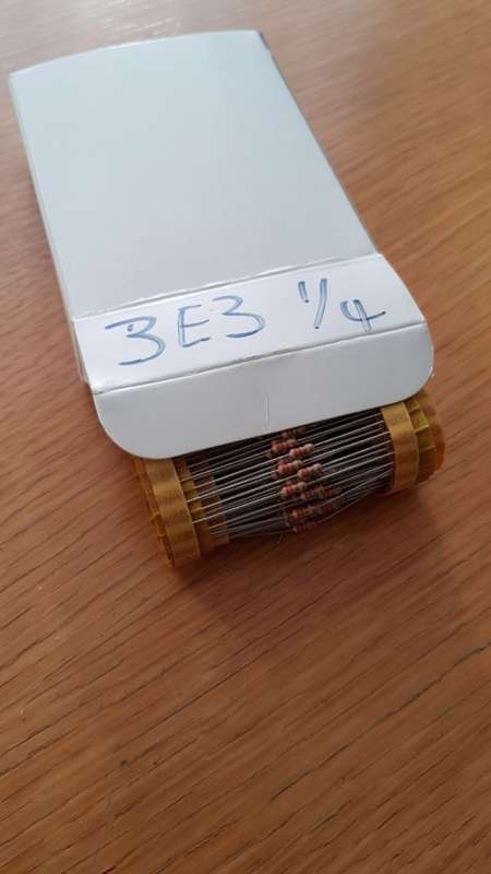 3.3 ohm 5% 1/4W Carbon Film Resistor