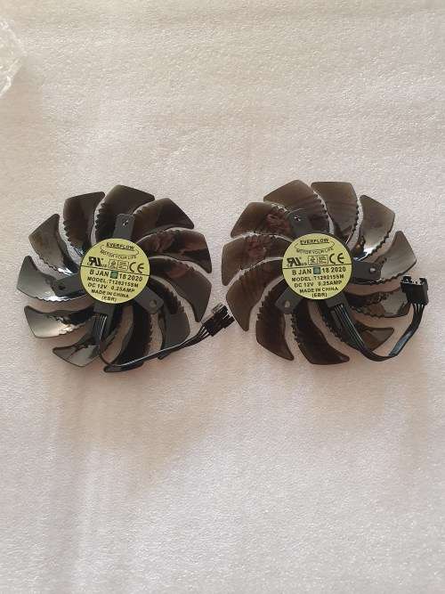 Gigabyte Rx 580 Replacement Fan set 4pin connectors (87mm)