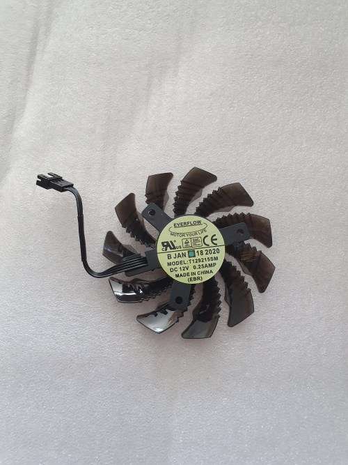 Gigabyte Trio Gpu Replacement fan 4pin connectors (75mm) (1 Fan)