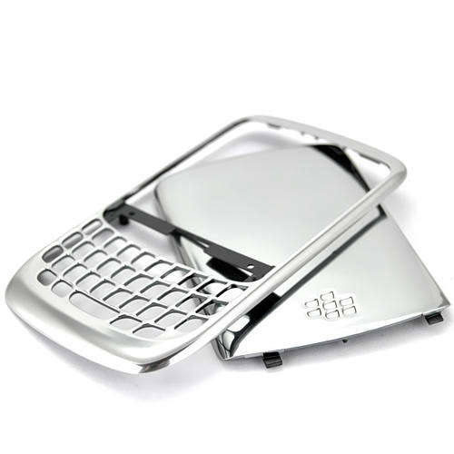BlackBerry Curve 8520 Housing Titanium Bezel With Battery Cover - Silver500-1.jpg