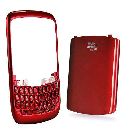 BlackBerry Curve 8520 Housing Cover + Keypad - Metalic Red - this is NOT a phone it is a cover