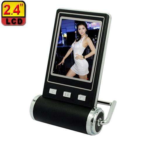2.4inch LCD Digital Photo Frame with Clock Black