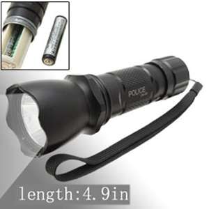 Black Super Bright W 1 LED Aluminum Alloy Torch Flashlight