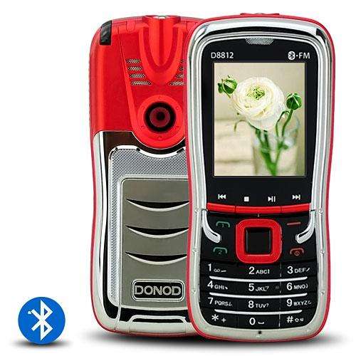 D8812 Dual Band Dual SIM Dual Standby Screen Bluetooth Mobile Phone Red