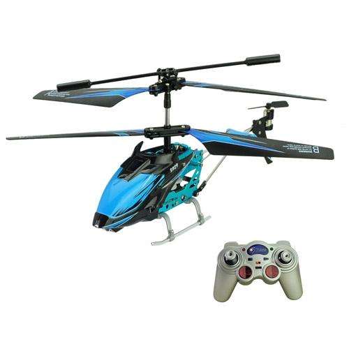 WLtoys S929 Toy 3.5 Channel Helicopter with RC/IR Light/USB Rechargeable-Blue