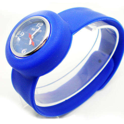 Novelty Slap Watch for Children and Adult, New Style Fashion Jelly Watch - Blue, CRAZY!!