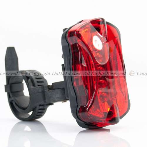 Bright 5-LED 5-Mode Red Safety Rear Light/Bicycle Light with Mount , CRAZY!!