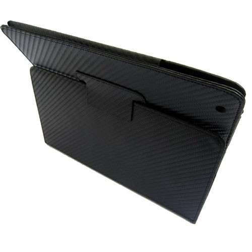 Black Apple iPad 2 Leather Case (Fits All iPad WiFi & 3G Models)
