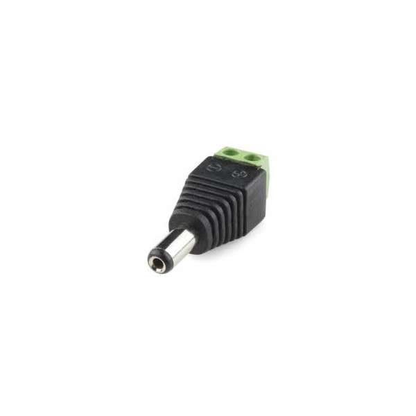 DC plug with terminals
