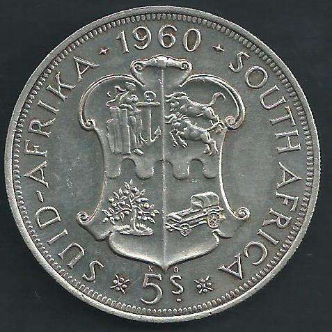 1960 - Five Shillings / Crown - as per scan.