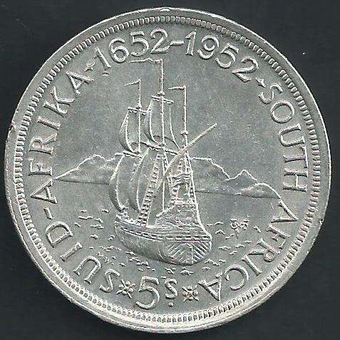 1952 - Five Shillings / Crown. - EF details as per scan.