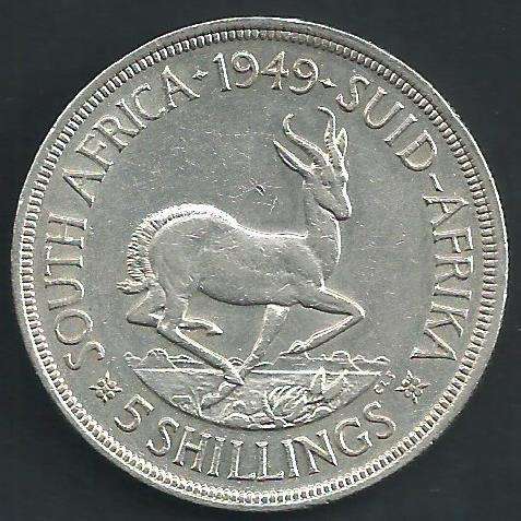 1949 - Five Shillings / Crown. - EF details as per scan.