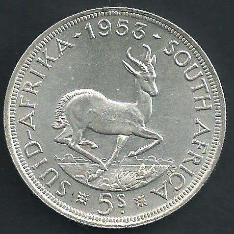 1953 - Five Shillings / Crown. - EF condition as per scan.