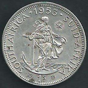 1953 - Shilling / 1/- . - VF condition as per scan.