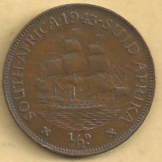 1943 - Half Penny /  1/2d . - VF condition as per scan.